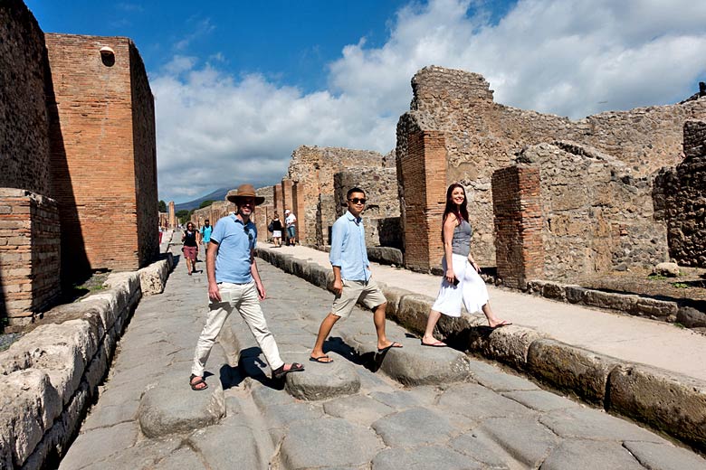 Abbey Road moment in the ruins of Pompeii