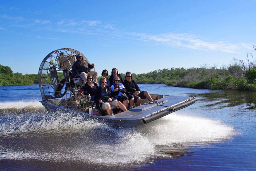 Airboat on the Everglades, Florida