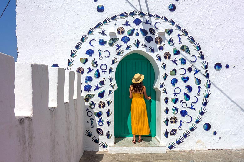 Visit Asilah for its art galleries and graphic wall murals