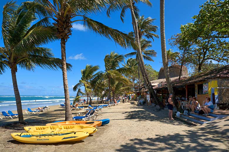 There are plenty of bars and cafes along Cabarete Beach