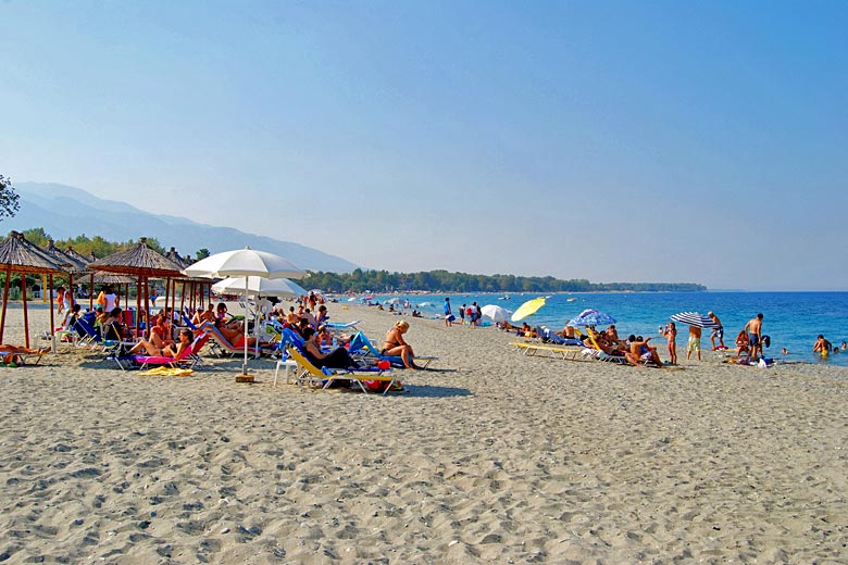 Beaches on the Olympus Riviera are long and wide