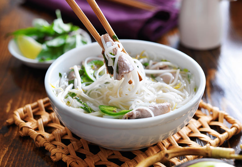 Tasty beef pho - a Vietnamese staple