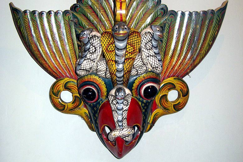 Bird Devil mask in the Ariyapala Museum in Ambalangoda