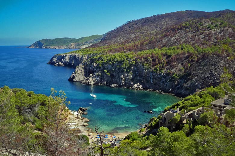 A quiet cove in the north of Ibiza