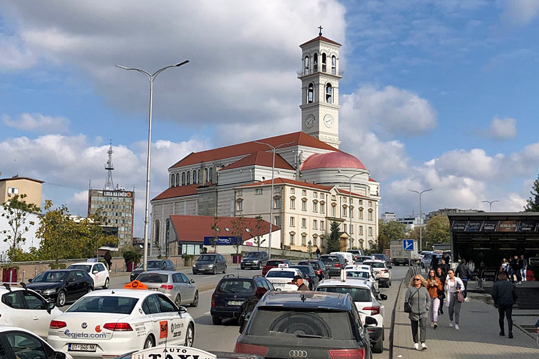The newly-constructed Cathedral of Saint Mother Teresa in Pristina