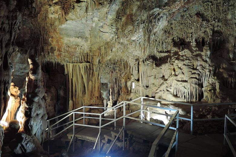 Inside the caves of Petralona