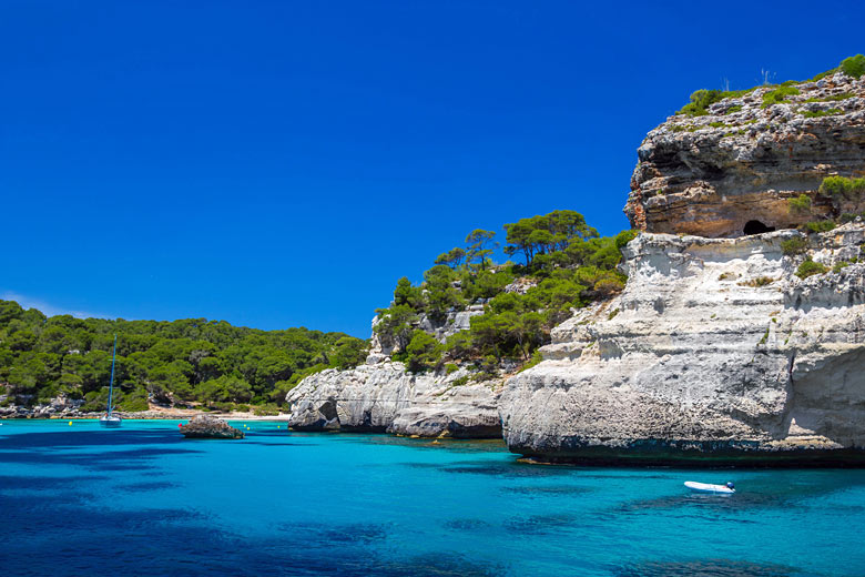The cliffs at Cala Macarella, Menorca