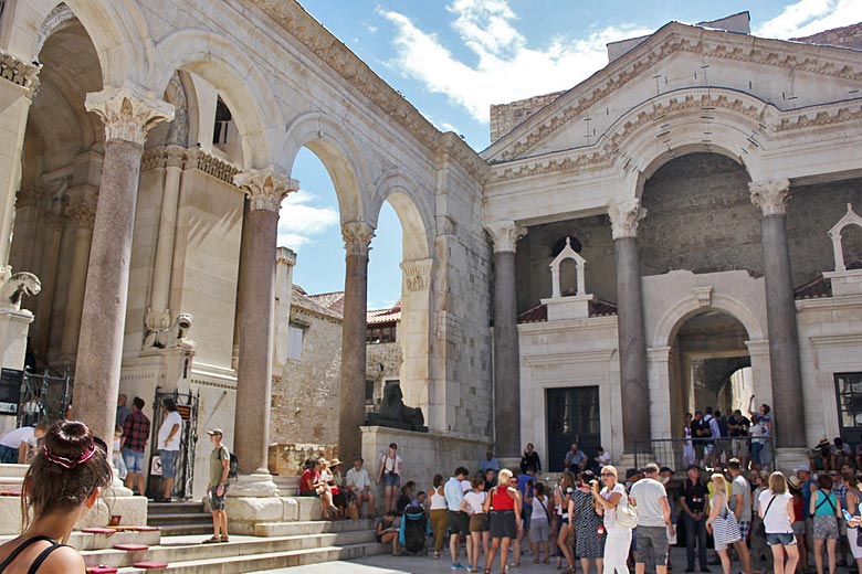 Courtyard at the heart of Diocletian's Palace, Split