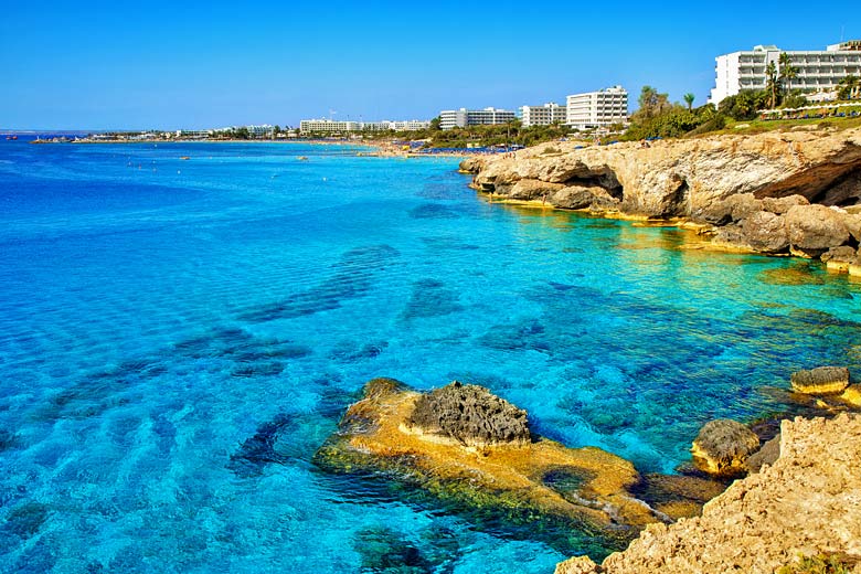 The crystal clear waters of Ayia Napa, Cyprus
