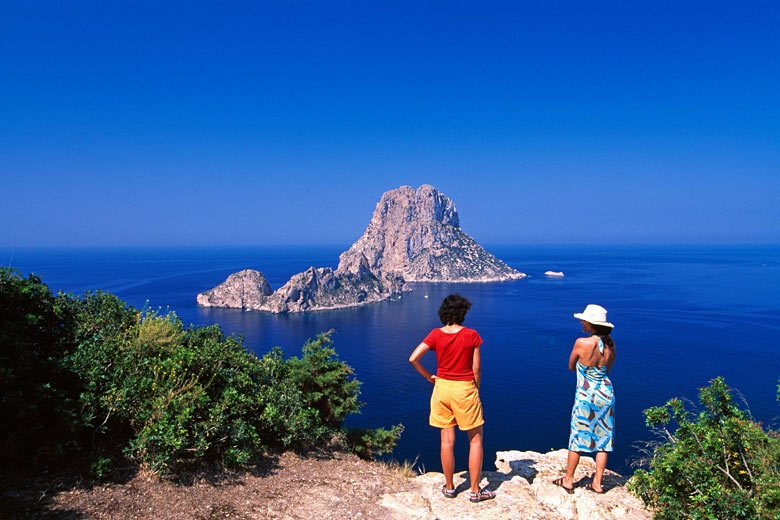 The rocky island of Es Vedrà off the southwest tip of Ibiza
