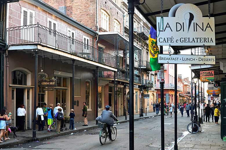 Take a stroll through the French Quarter of New Orleans