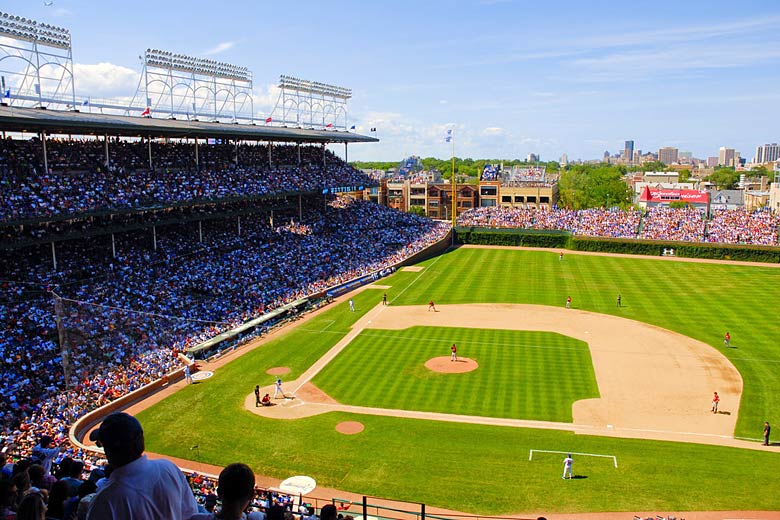 Take in a ball game at the home of the Chicago Cubs