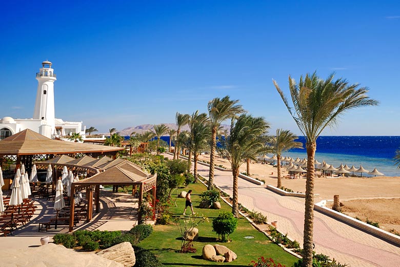 Hotel on the beach at Ras Nasrani, Sharm el Sheikh