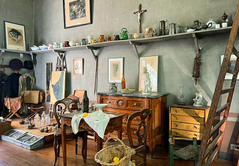 Interior of Cézanne's studio in Aix-en-Provence