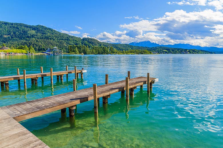 Emerald waters of Wörthersee