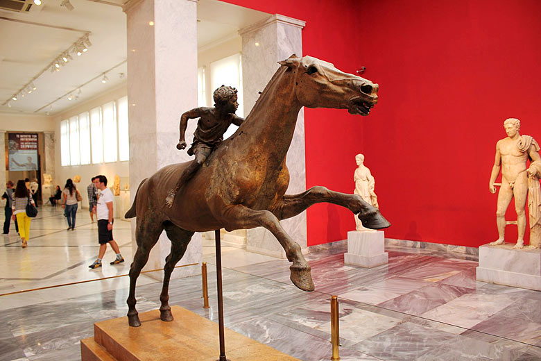 The Jockey of Artemision, bronze from the 2nd century BCE