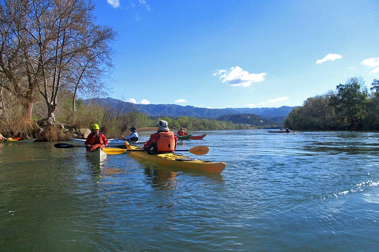 Kayaking in the Ebro River Delta, Costa Dorada, Spain