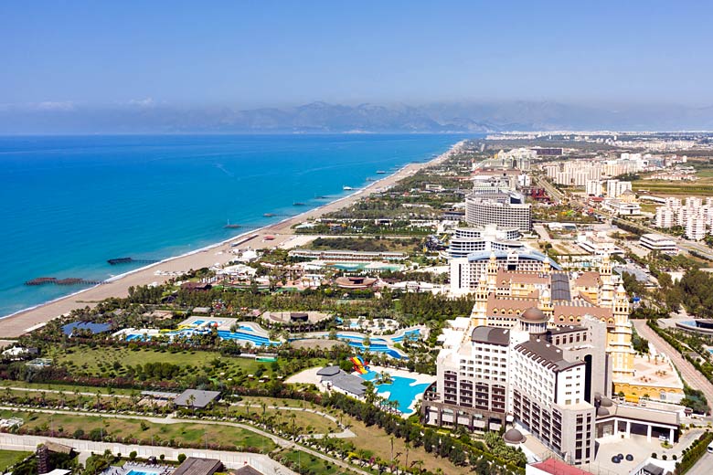 Lara Beach Antalya and its many luxury hotels