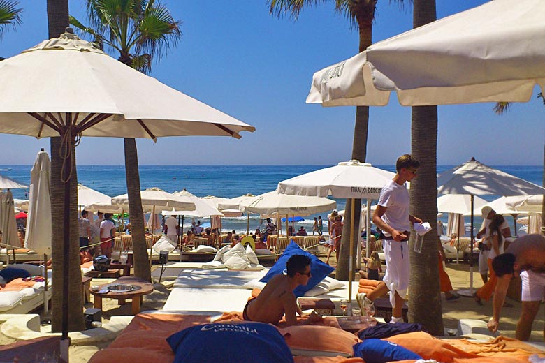 Marbella Beach at the height of summer