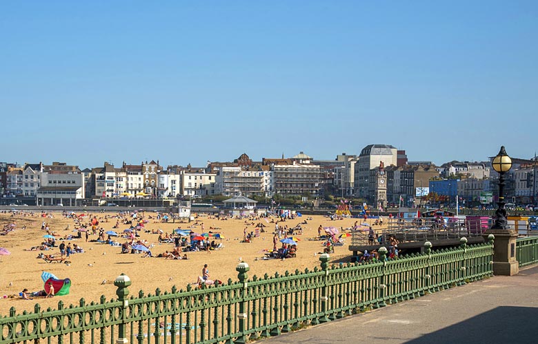 Margate Old Town and beach, Kent