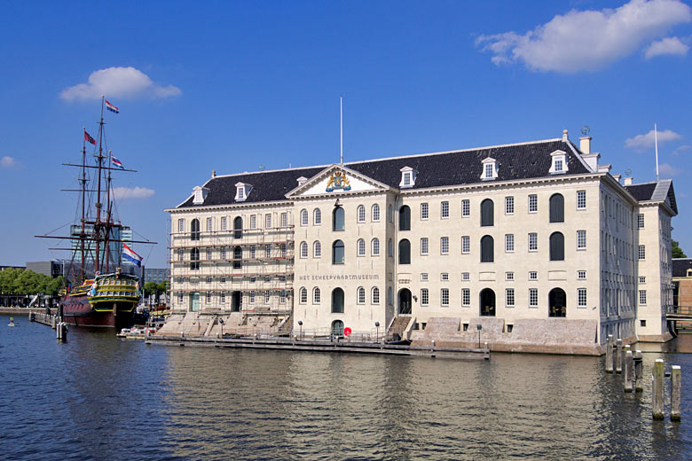 The National Maritime Museum, right in the heart of old Amsterdam