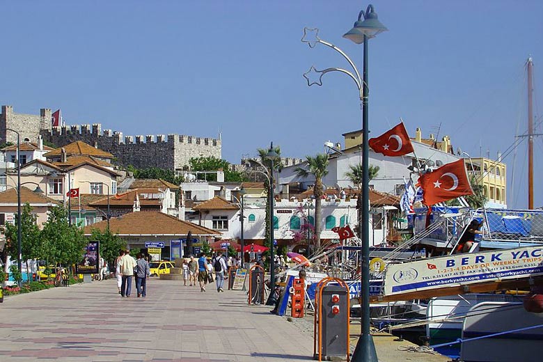 The promenade in Marmaris, Turkey