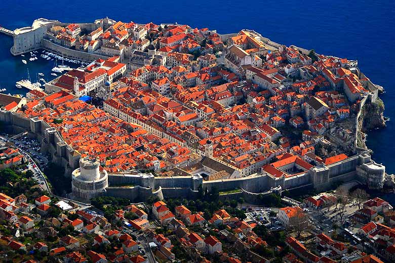 The medieval walled city of Dubrovnik -
