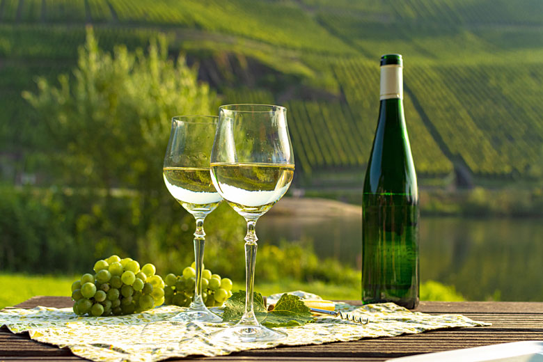 Wine from the Moselle region of Germany