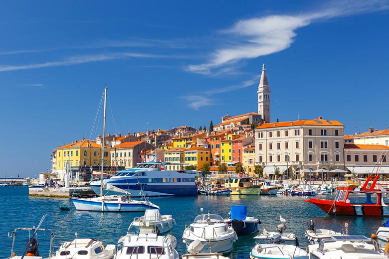 The colourful old town of Rovinj, Istria