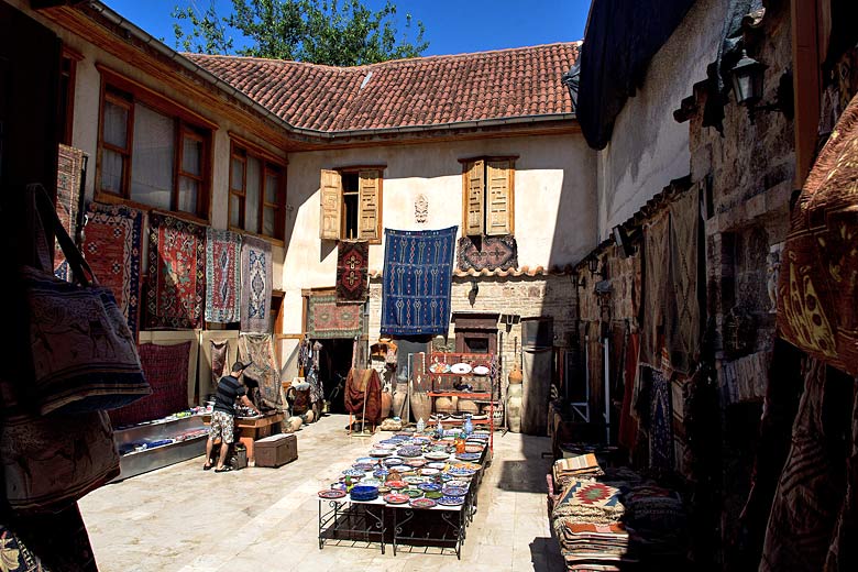 Open-air shop in the old town, Antalya, Turkey
