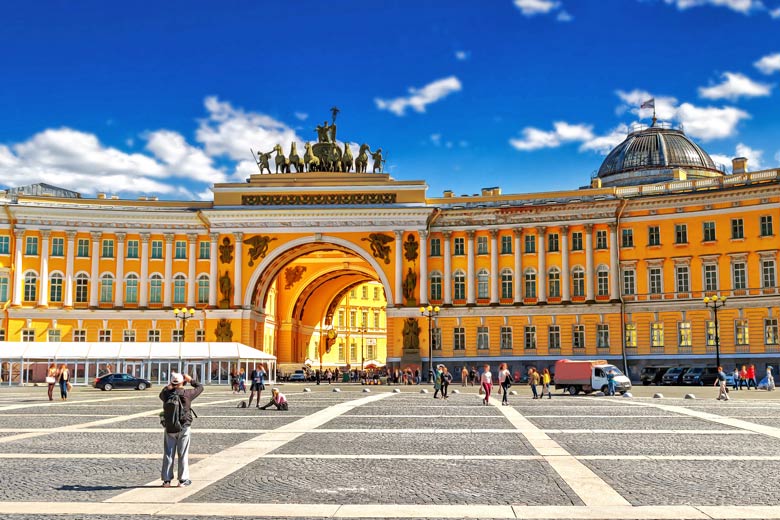 Palace Square in St Petersburg, Russia