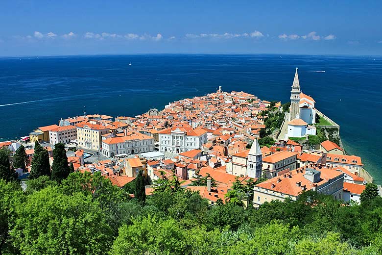 The picturesque seaside town of Piran on the Adriatic Coast