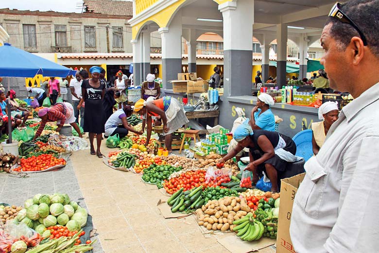 Market in Praia, Santiago Island, Cape Verde