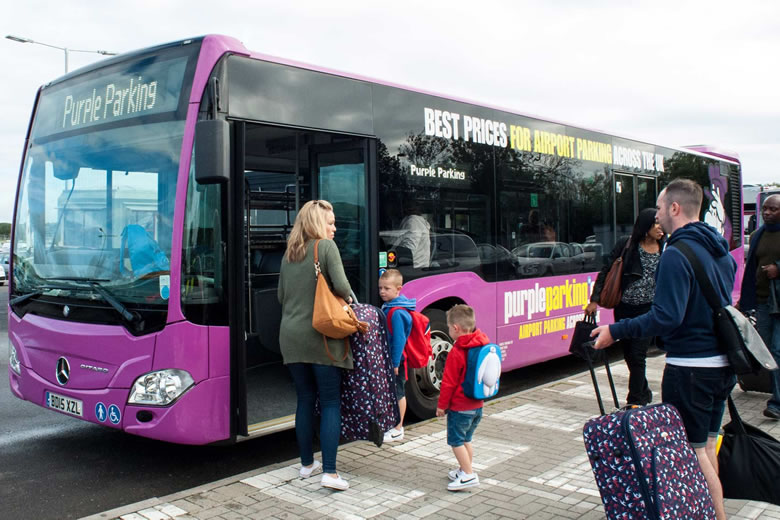 Book Purple Parking for UK Park and Ride airport parking
