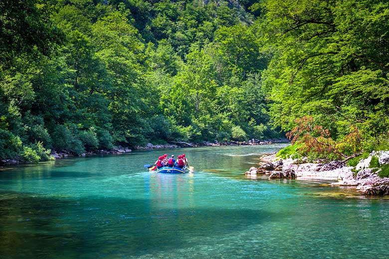 Rafting on the Tara River, Montenegro