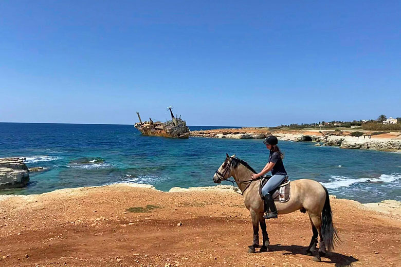 Riding trails on the west coast of Cyprus