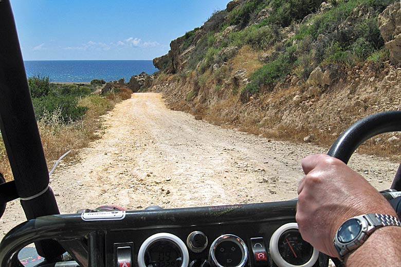 The road to Lara Beach, Cyprus