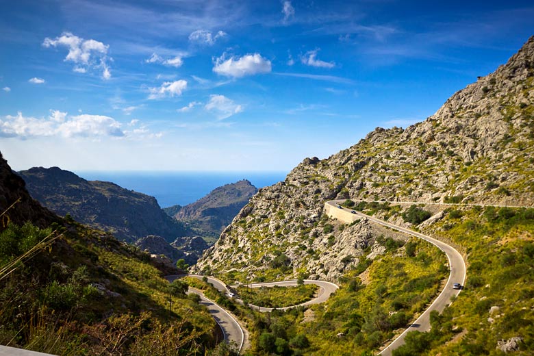 The road to Sa Calobra through the Serra de Tramuntana, Majorca