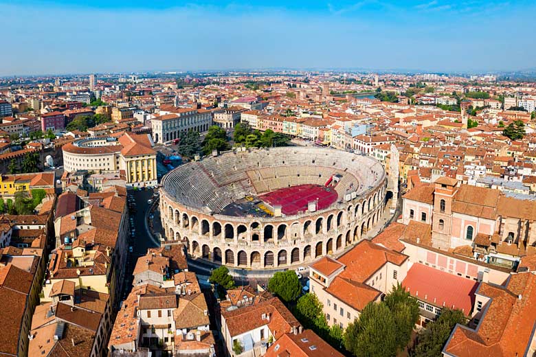 The magnificent 20,000-seat Roman amphitheatre in Verona