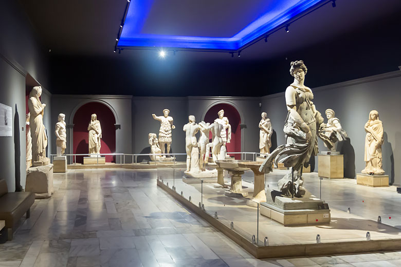 Statues from the Roman city of Perga in the Antalya Museum