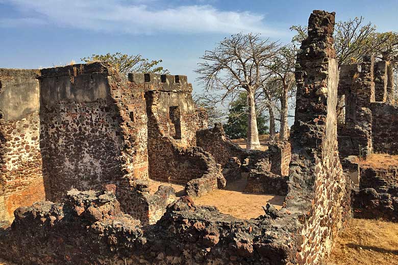 Ruins on Kunta Kinteh Island, Gambia, UNESCO World Heritage Site