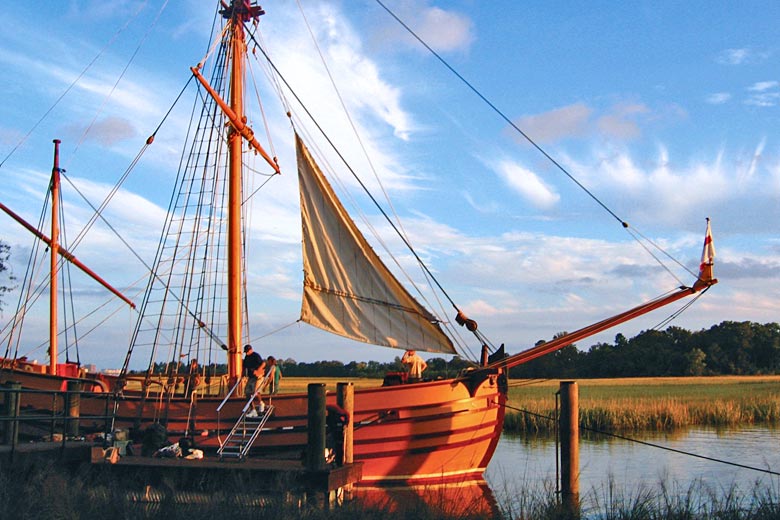 Replica 17th-century sailing ship, The Adventure