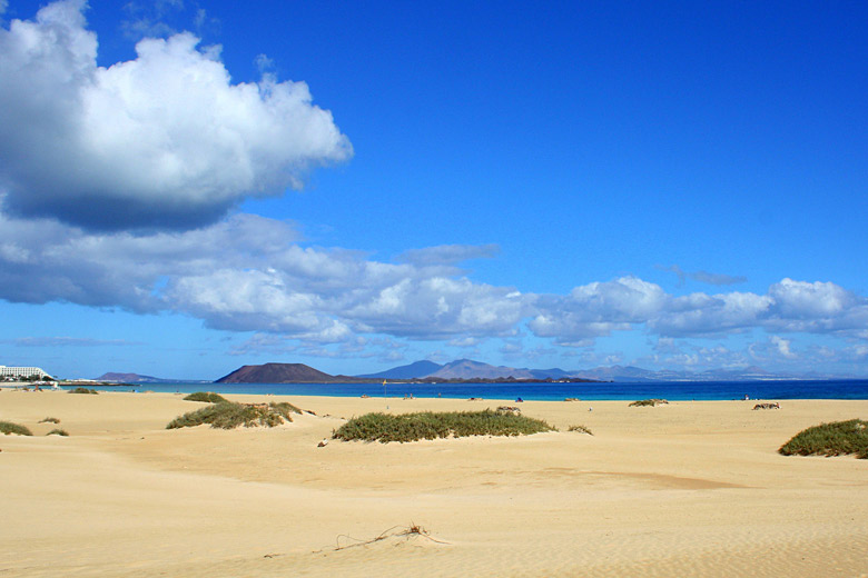 Sand, sea and sky in Fuerteventura, Canaries