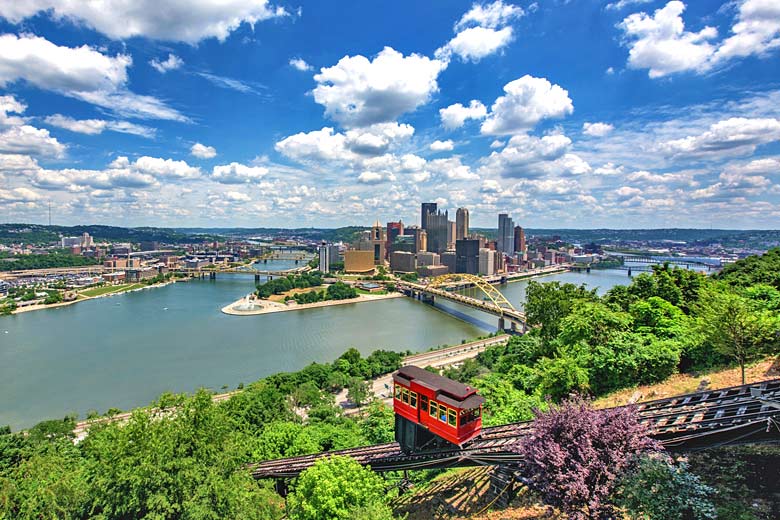 The scenic skyline of Pittsburgh, USA