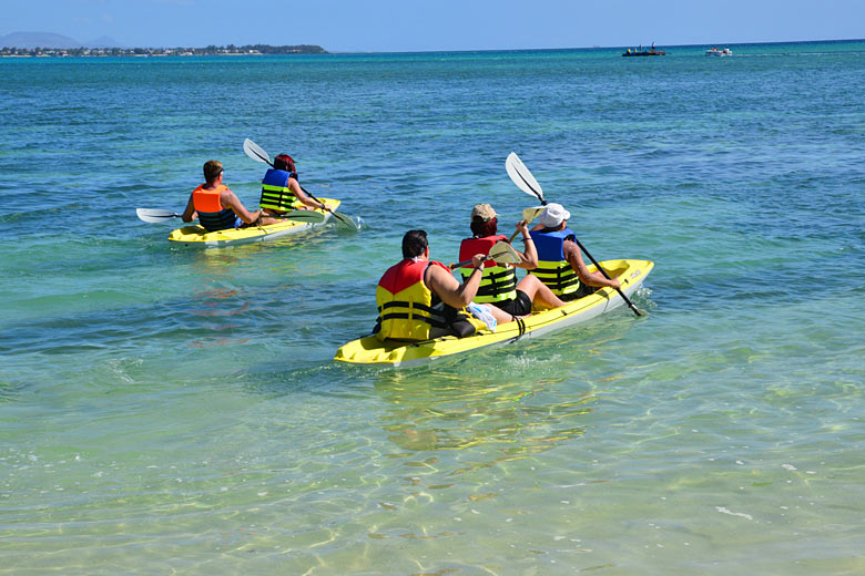 Sea kayaking in Mauritius