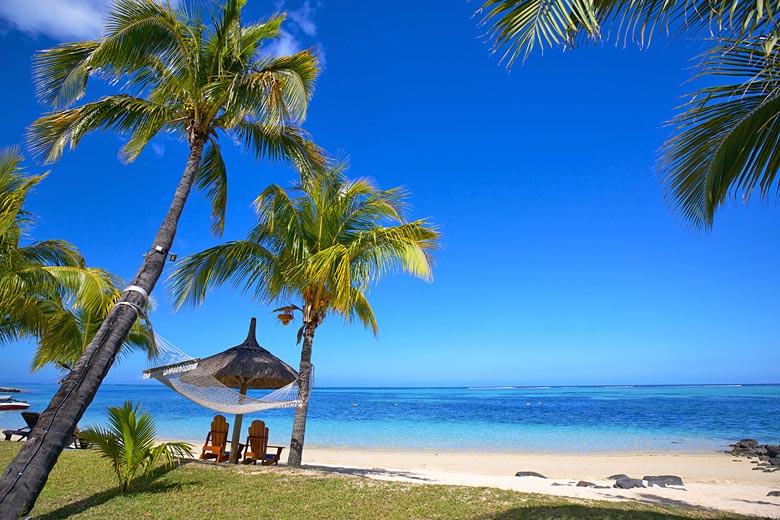 Shades of blue on a January day in Mauritius
