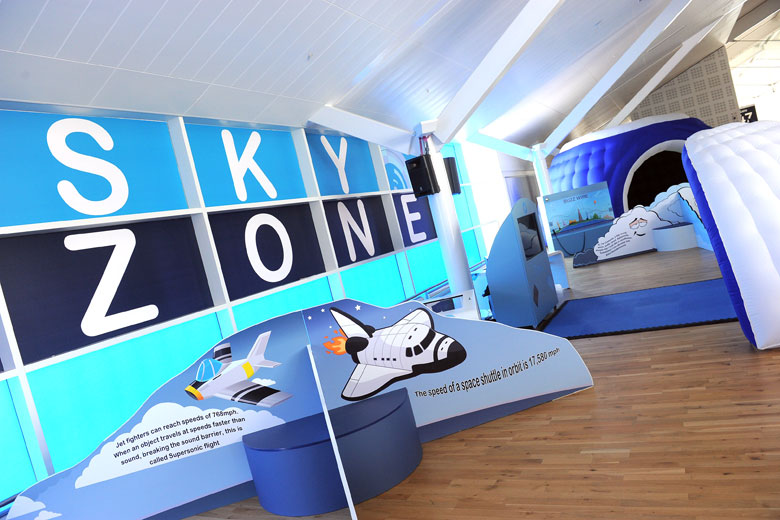 The Sky Zone play area at Birmingham Airport