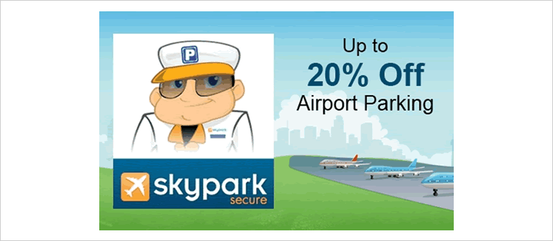 Skypark Secure voucher code: Save up to 26% on airport parking
