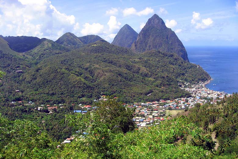 Soufrière and the Pitons, St Lucia