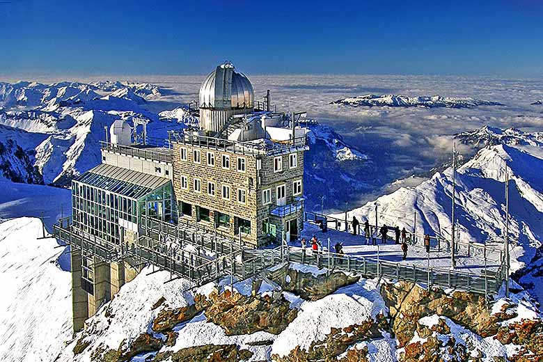 Take in the view from the Sphinx Observatory on the Jungfraujoch